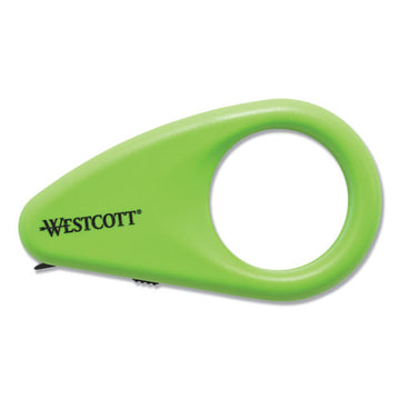 Westcott® Compact Safety Ceramic Blade Box Cutter, 2.25", Fixed Blade, Green freeshipping - TVN Wholesale